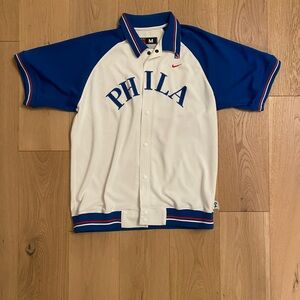 Nike Blue and White Men's Jersey